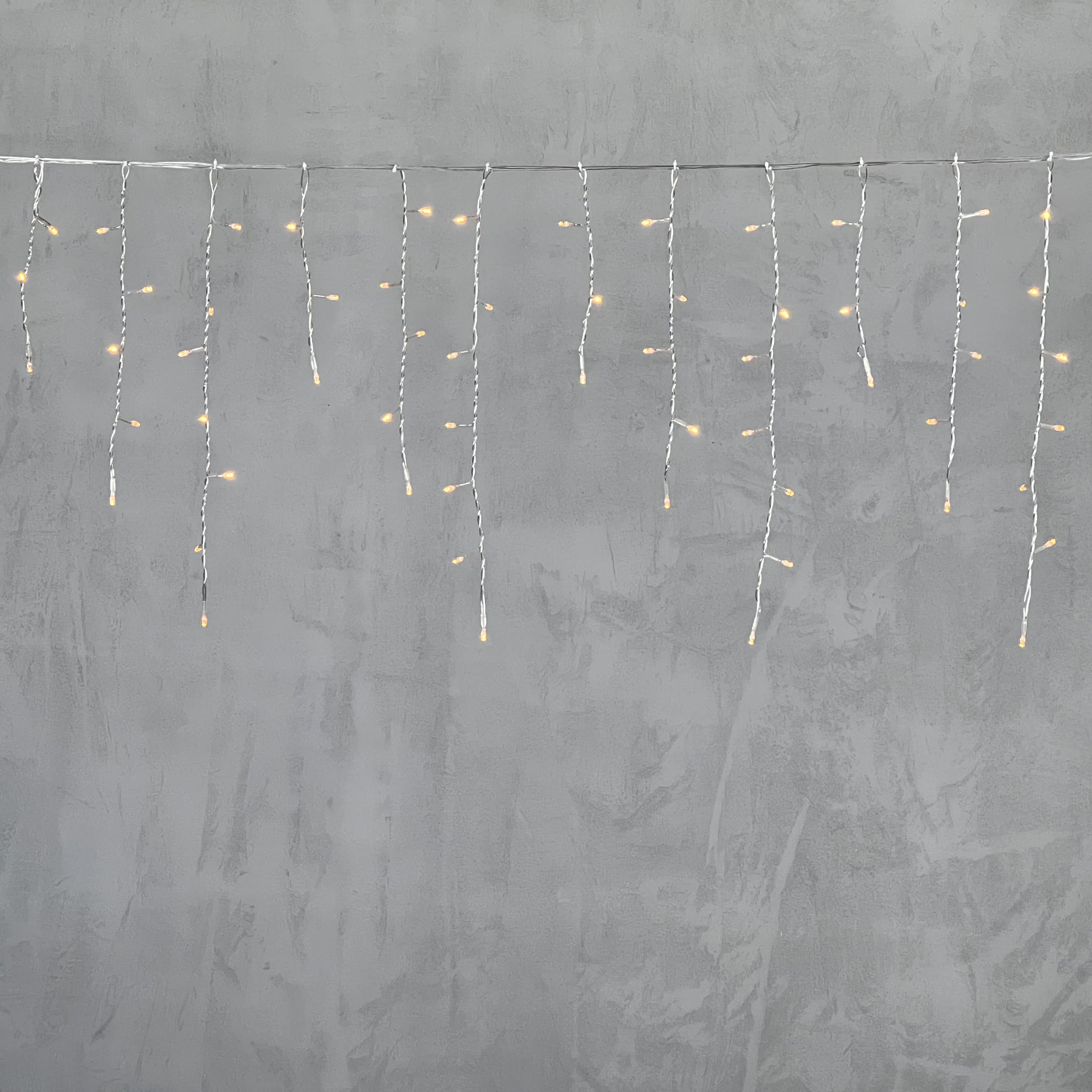 Гирлянда Бахрома 3,1 x 0,5 м Желтая 220В, 150 LED, Провод Прозрачный ПВХ, IP54 PIL150-10-2Y