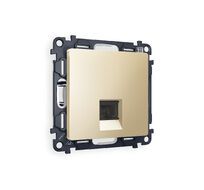 Розетка компьютерная Ambrella Volt ALFA RJ-45(8P8C) CAT6 с защитной шторкой QUANT MA612010_AMB