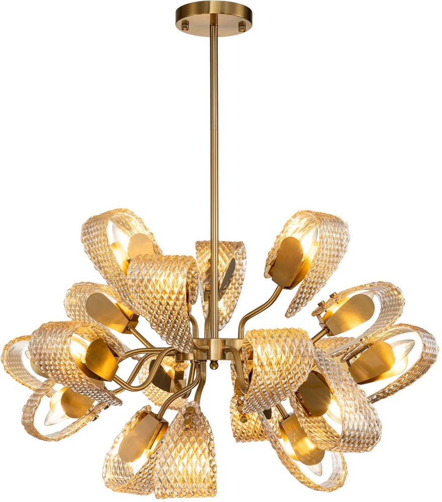 Потолочная люстра на штанге (11033/18R Amber) Indigo V000345