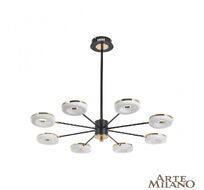 Подвесная люстра на штанге Arte Milano Ferrara 277499/8 BK/GD