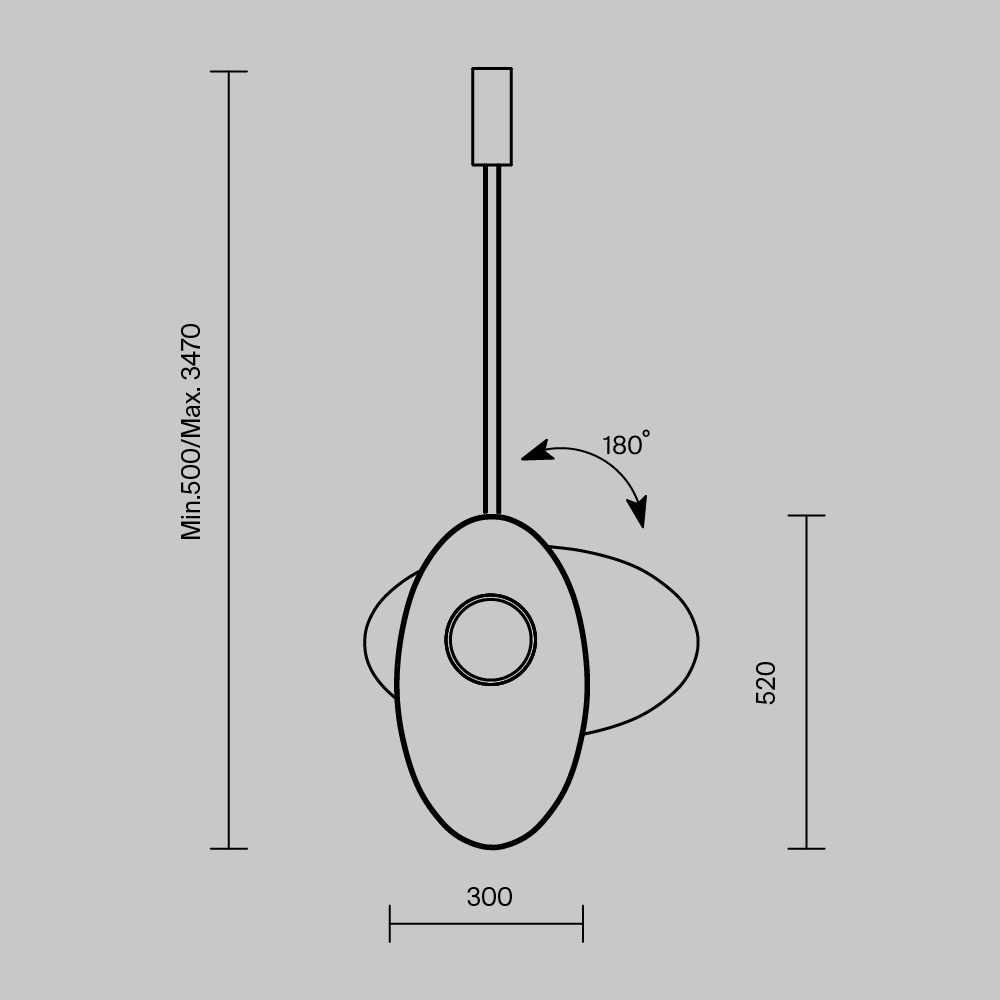 Подвесной светильник Maytoni Evolution MOD396PL-L10BL3K_MY