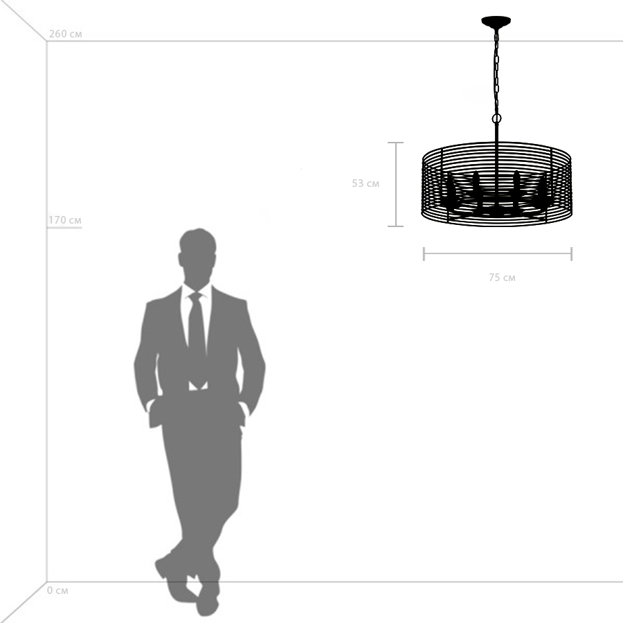 Подвесная люстра LightStar Zeta 728083_LS