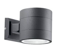 Настенный уличный светильник Ideallux SNIF AP1 ROUND ANTRACITE_IL