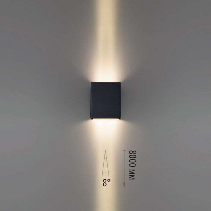 Фасадный светильник черный/металл Odeon Light 7188/10WL