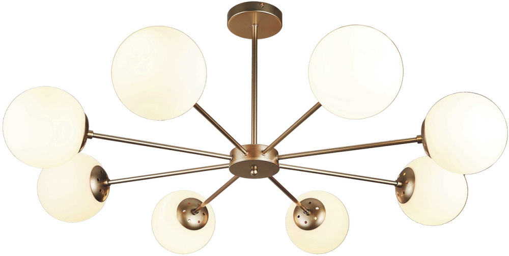 Потолочная люстра на штанге Escada 2110/8P Gold_ESC