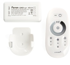 Контроллер диммер для светодиодной ленты с П/У белый, 12-24V, LD62 Feron 48029_FR