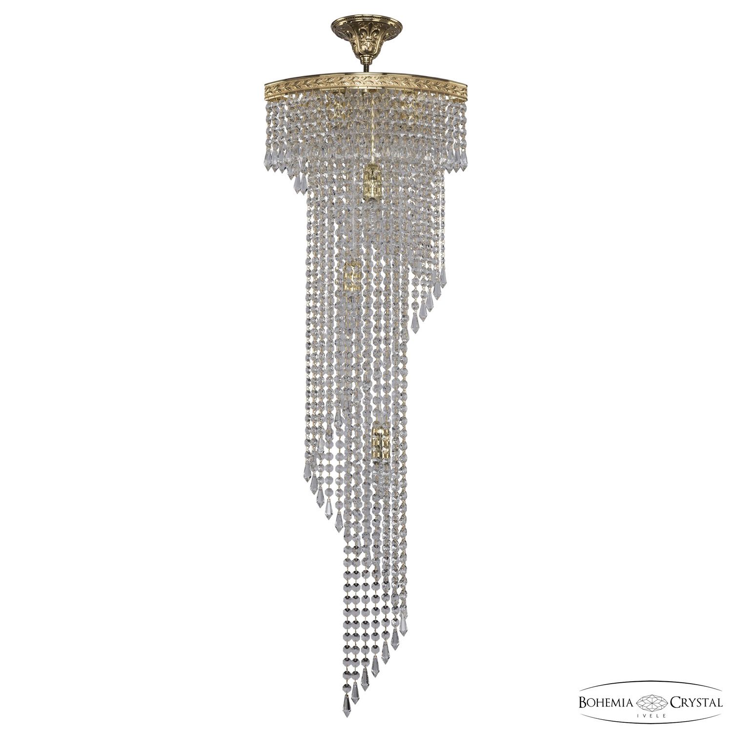 

Каскадная люстра Bohemia Ivele спираль Crystal 8311 83113/35IV-100 G, 83113/35IV-100 G
