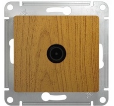 ТВ-розетка встраиваемая оконечная (дуб) Systeme Electric GSL000591