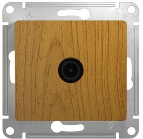 ТВ-розетка встраиваемая оконечная (дуб) Systeme Electric GSL000591