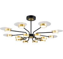Люстра (+ночной режим) с пультом потолочная светодиодная на штанге 10211/SG LED*212W Gold/Black Escada 10211/SG LED_ESC