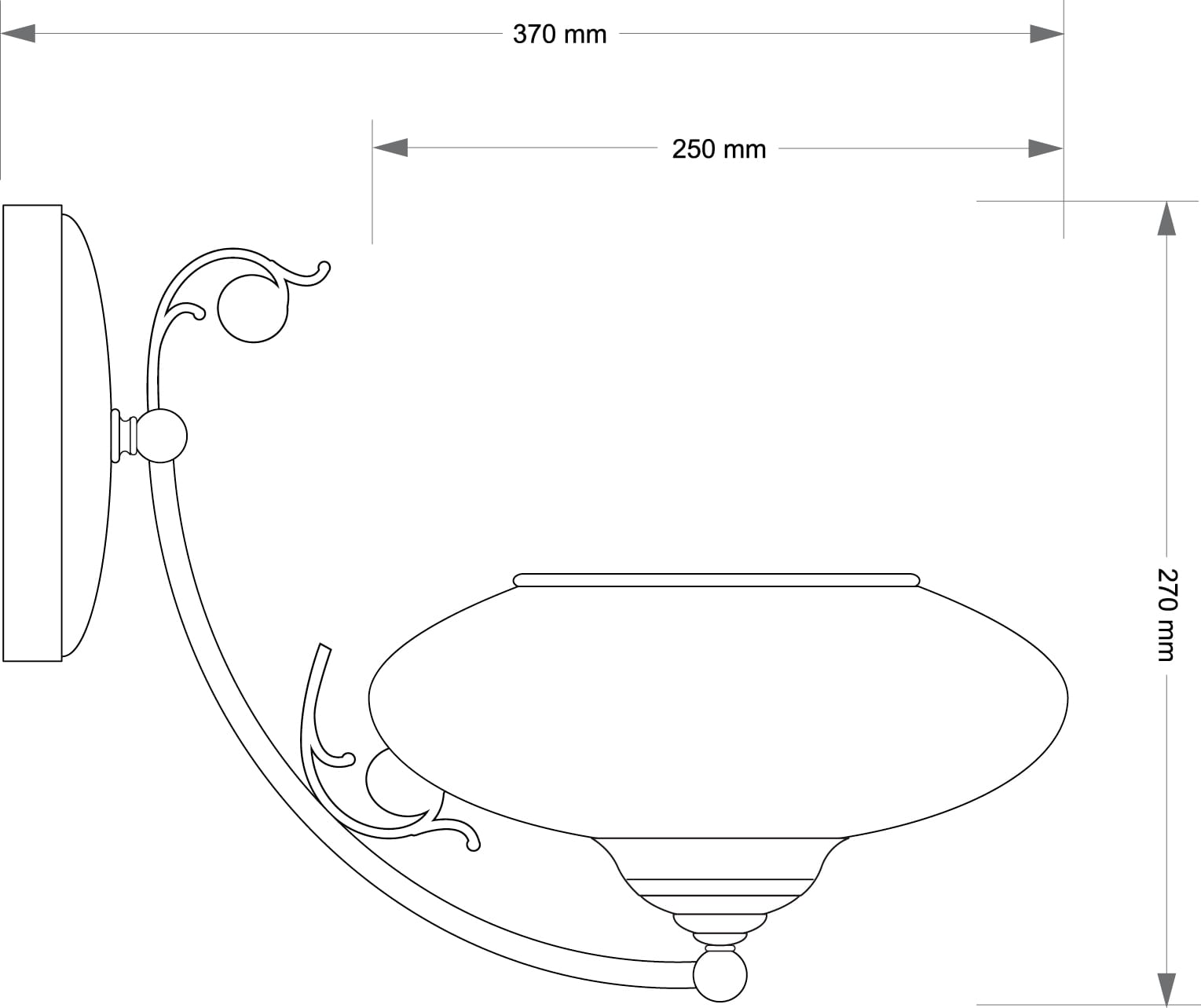 Бра Kutek Casamia Plafon CAS-K-1(P)