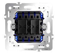 Механизм перекрестного переключателя двухклавишного 10А S70 VLS0205M