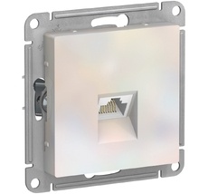 Розетка встраиваемая Ethernet RJ-45 (жемчужный) Systeme Electric ATN000483
