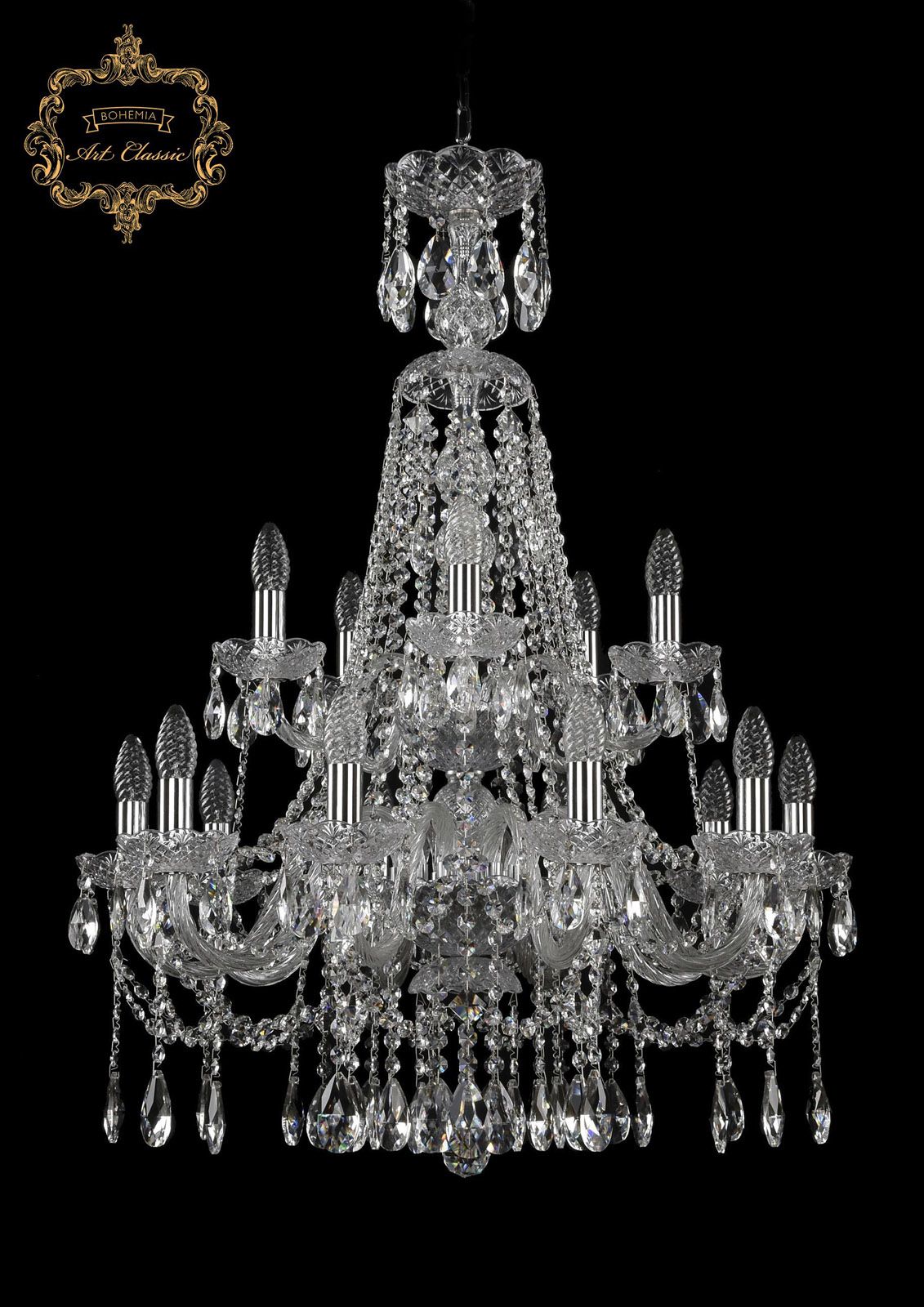 Хрустальная люстра Bohemia Art Classic 11.12.10+5.240.2d.XL-69.Gd.Sp_BI