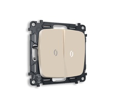 Выключатель двузхлавишный с подсветкой 5600K Ambrella Volt OMEGA QUANT MO324015_AMB