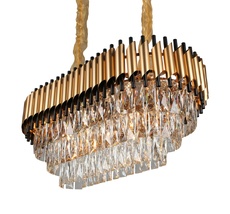 Подвесная каскадная люстра хрустальная Omnilux OML-81903-13