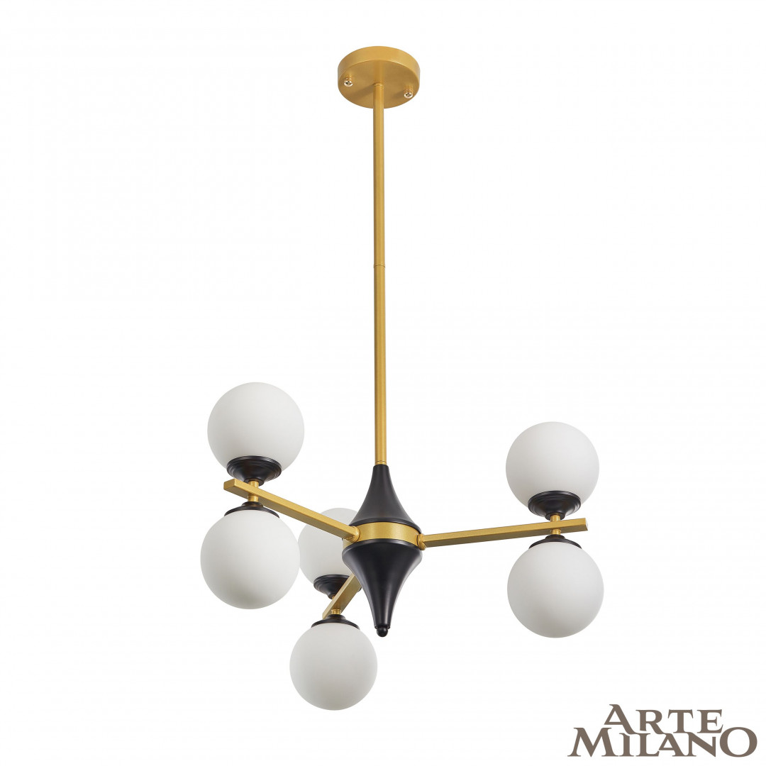 Потолочная люстра Arte Milano Neapolis 271580/6 BK/GD