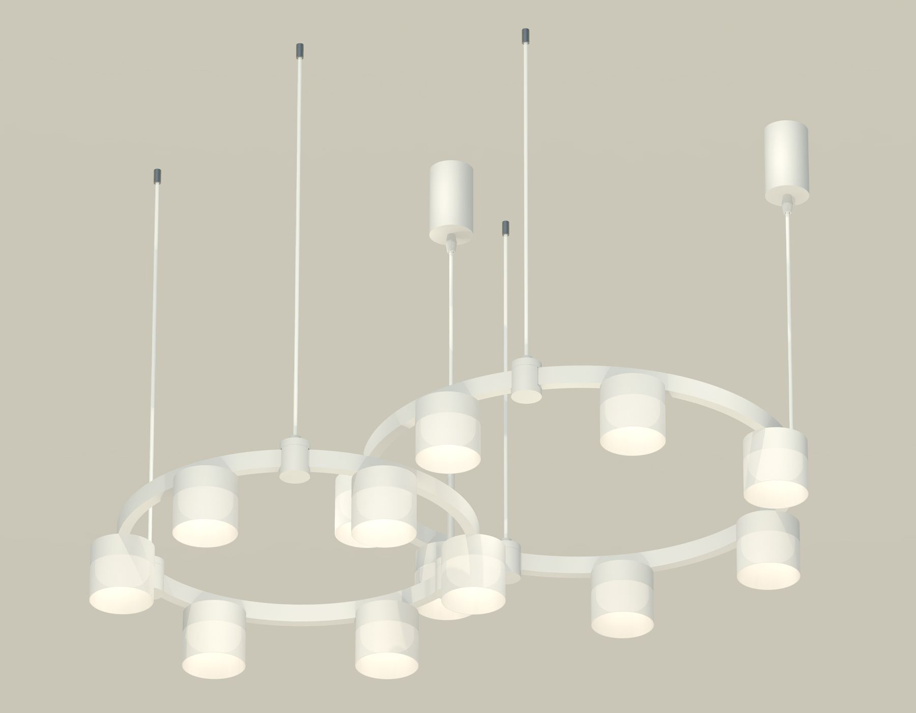 Подвесная люстра Ambrella light Techno Ring с акрилом Traditional DIY XR92081002_AMB