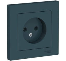 Розетка встраиваемая без заземления (изумрудный) Systeme Electric ATN000840