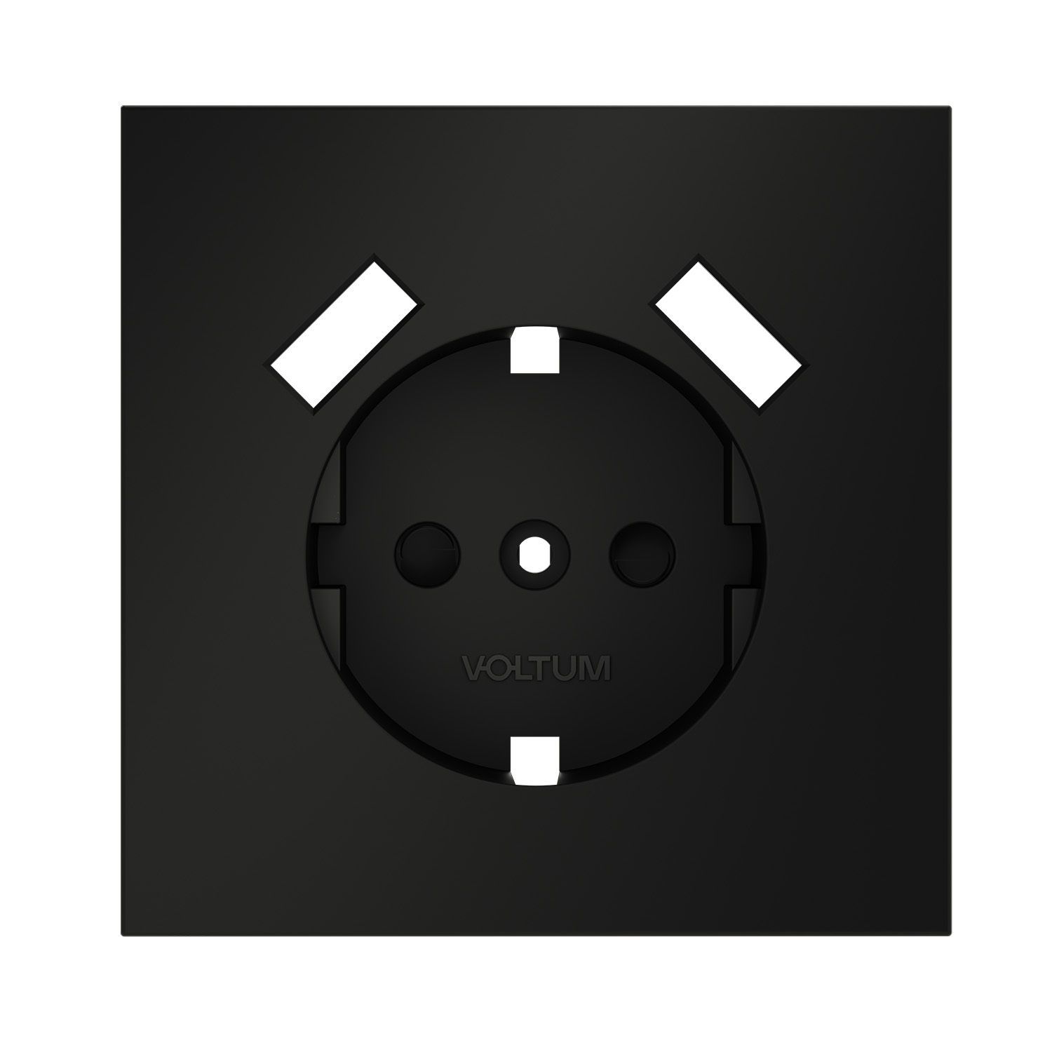 Накладка для розетки Voltum с заземлением и защитными шторками с USB A+A S70 VLS000908