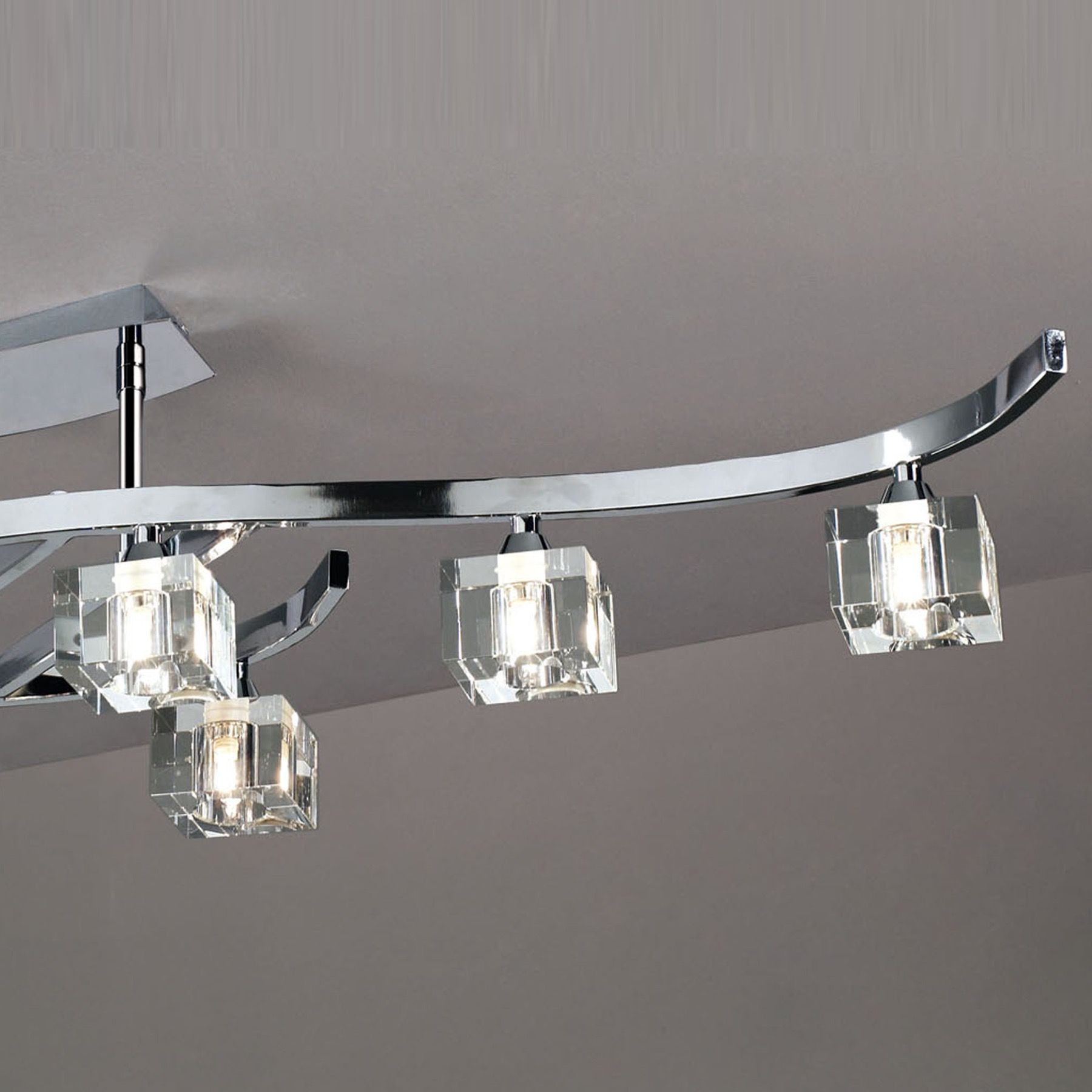 Потолочная люстра Mantra Cuadrax Chrome 0961_MN