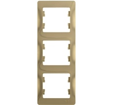 Рамка на 3 поста (титан) Systeme Electric GSL000407