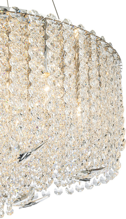 Подвесная люстра хрусталь (12051/12P Chrome) Indigo V000600