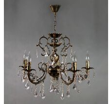 Хрустальная люстра Ambiente Ambient 8888/5 PB Leaf Crystal_BZ