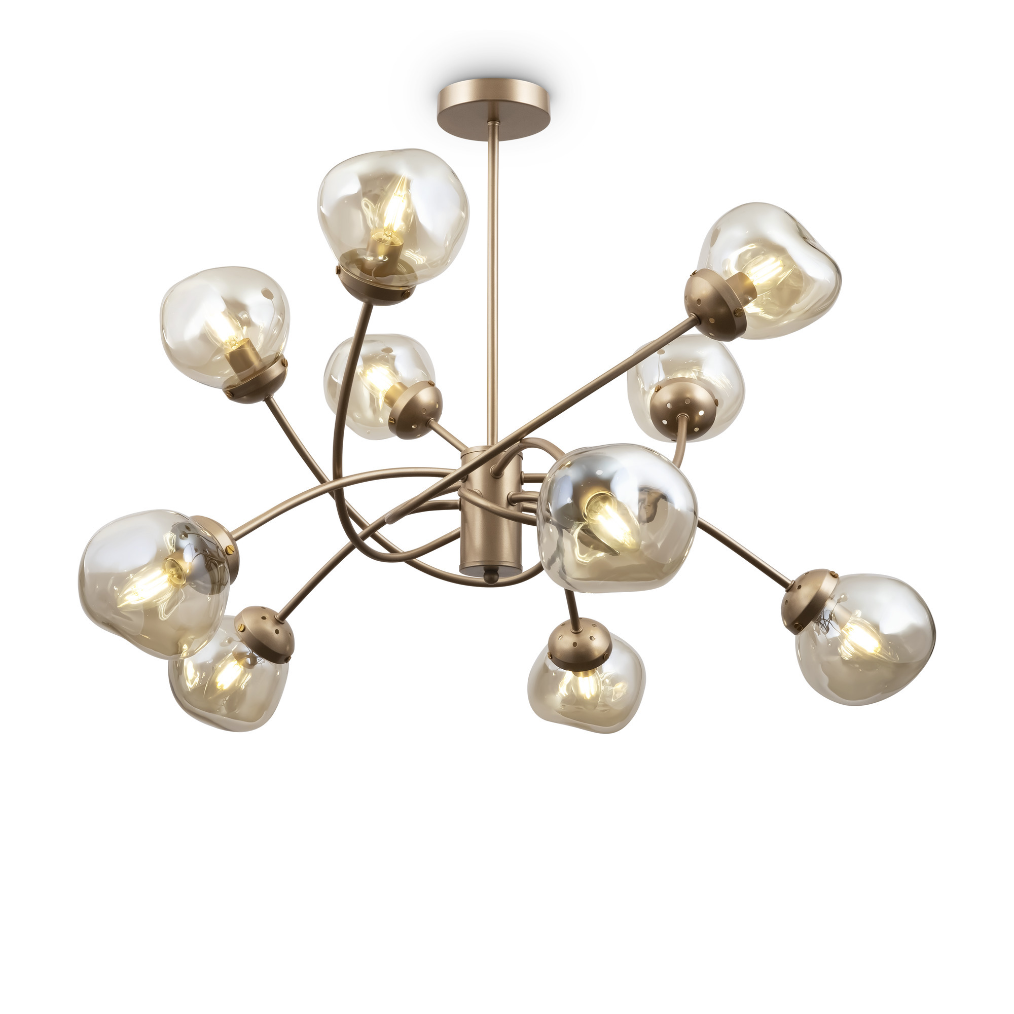 Люстра на штанге Freya Volani FR8017PL-10MG_MY