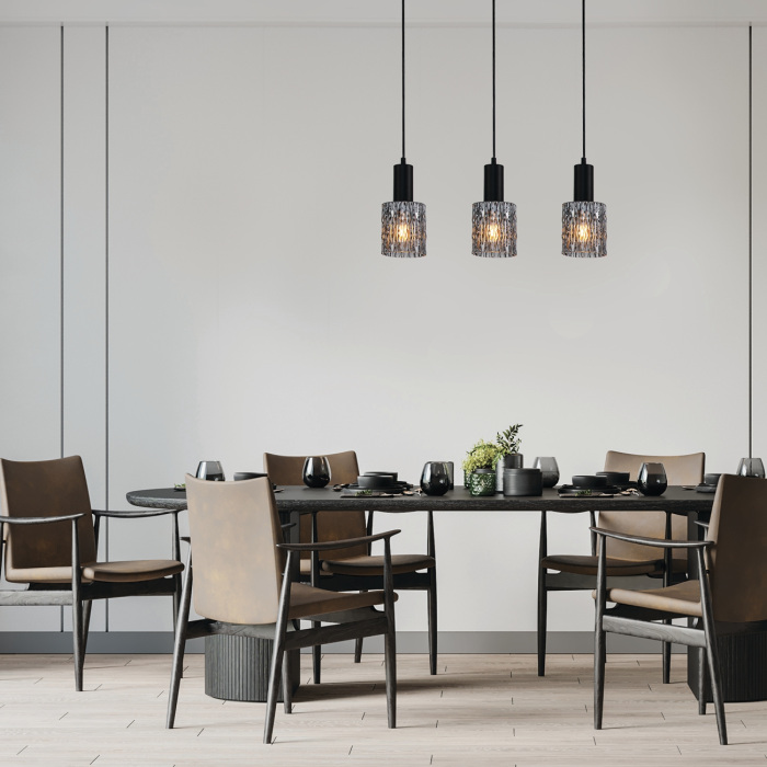 Подвесной светильник 10189/3S E27*40W Escada 10189/3S Black_ESC