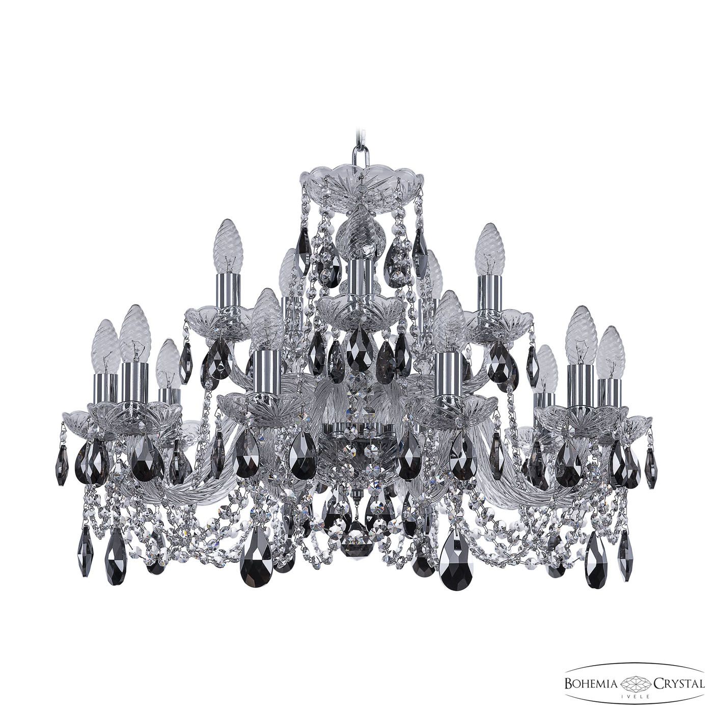 

Хрустальная люстра Bohemia Ivele 1402/10+5/240 Ni K781, 1402/10+5/240 Ni K781
