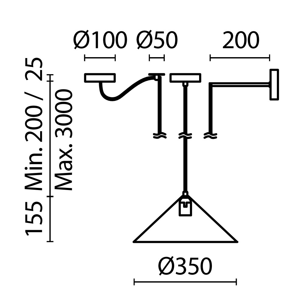 Подвесной светильник Maytoni Basic colors MOD167PL-01B_MY