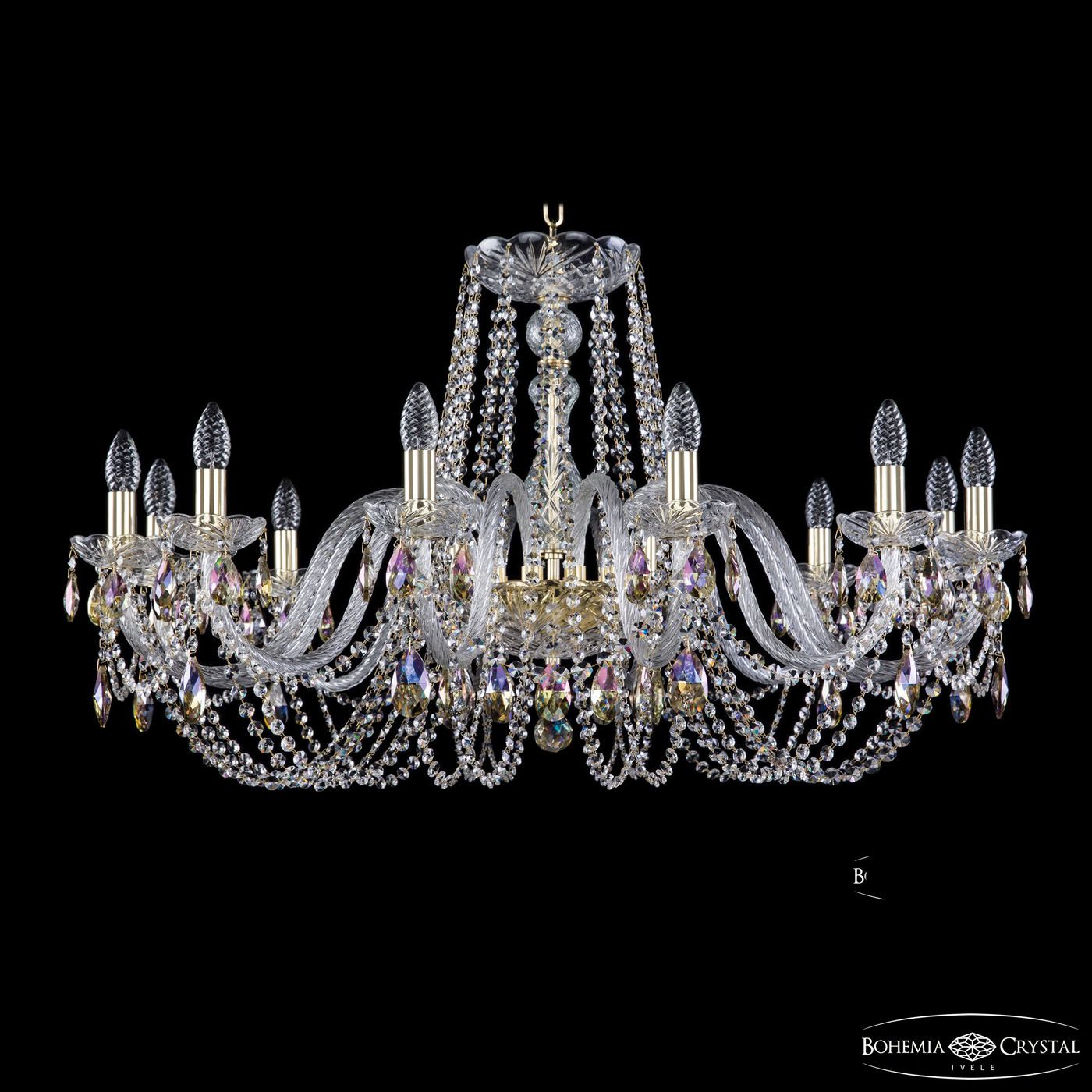 Хрустальная люстра Bohemia Ivele 1402/12/360 G K801_BI