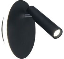 Спот настенный с подсветкой 20019 20019SMA/01 LED 9+3W 4200K черный матовый Escada 20019SMA/01LED SBK_ESC