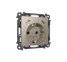 Комплект механизма электрической розетки 2USB С+C 20W с/з на винтовых зажимах 16A-250V ALFA QUANT (AP3705, VM165) Ambrella Volt MA370510_AMB