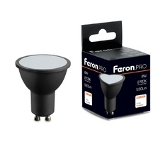 Лампа светодиодная MR16 рефлекторная 8W 175-265V GU10 2700К Feron 48958_FR