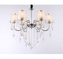Подвесная люстра Ambrella light с абажурами и хрусталем Traditional TR4588_AMB