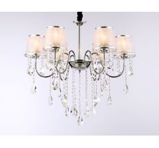 Подвесная люстра Ambrella light с абажурами и хрусталем Traditional TR4588_AMB