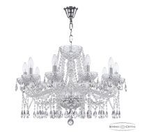 Хрустальная люстра Bohemia Ivele Crystal 5413/10/240 Ni Clear/M-1F_BI