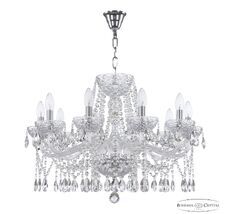 Хрустальная люстра Bohemia Ivele Crystal 5413/10/240 Ni Clear/M-1F_BI