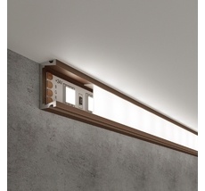 Накладной алюминиевый профиль латунь/белый для светодиодной ленты LL-2-ALP006 a053621_ES