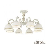 Потолочная люстра Arte Milano 346410/8 WT+G