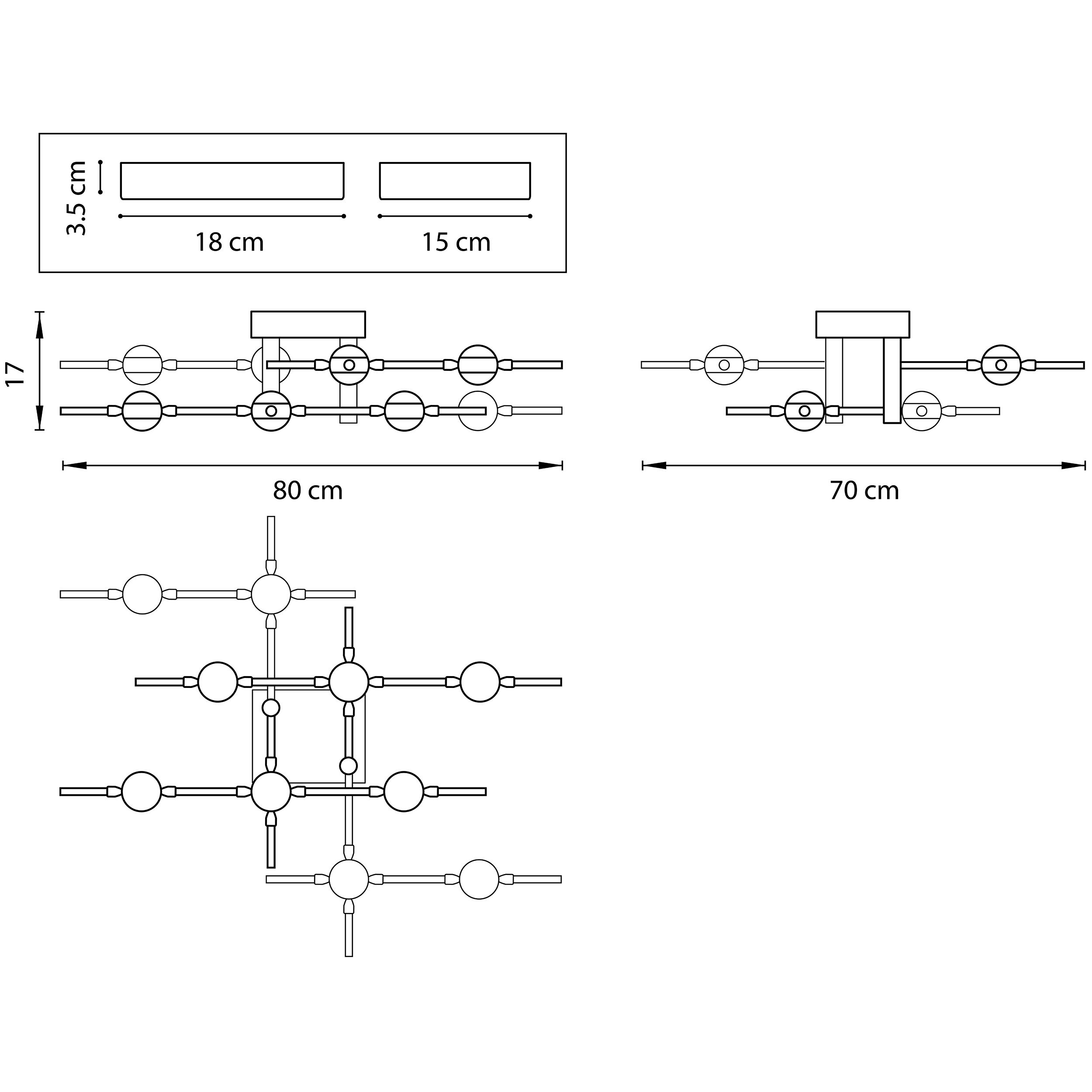 Потолочная люстра LightStar BERGAMO 745147_LS