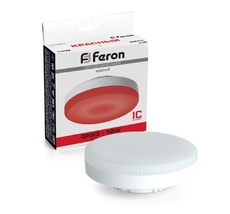 Лампа светодиодная GX53 таблетка 12W 175-265V GX53 красный Feron 51018_FR