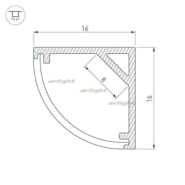 Профиль Arlight SL-KANT 036041_ARL