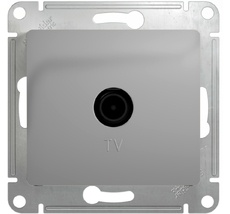 ТВ-розетка встраиваемая проходная (алюминий) Systeme Electric GSL000392