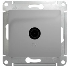 ТВ-розетка встраиваемая оконечная (алюминий) Systeme Electric GSL000391