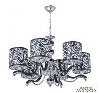 Подвесная люстра Arte Milano Florentina 304957/6 Bk/Ni
