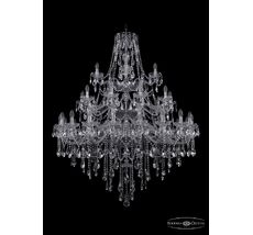 Хрустальная люстра Bohemia Ivele 1415/20+10+5/460/3d Ni_BI
