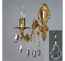 Бра Ambiente GRANADA 2118/1 AB Leaf crystal_BZ